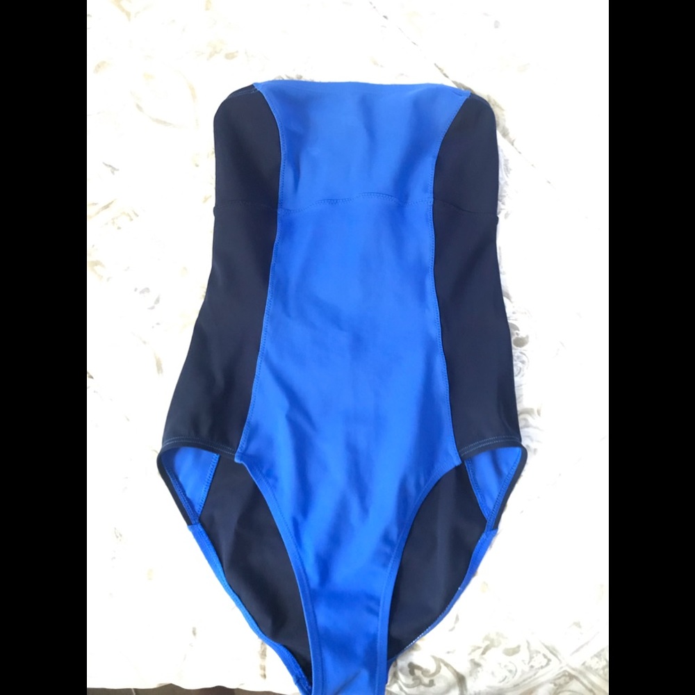 J Crew Bandeau One Piece Bathing Suit